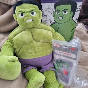 Scentsy Brand New In Box Marvel Superhero Plush Hulk With Scent Pack.